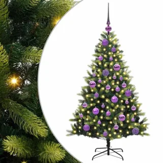 vidaXL kunstmatige gehingde kerstboom 120 cm
