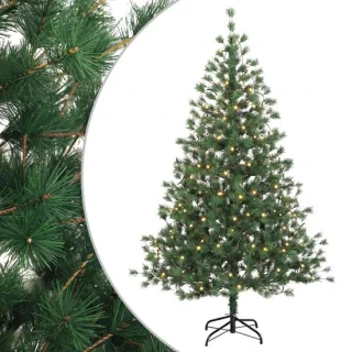 vidaXL kunstmatige hinged kerstboom 120 cm