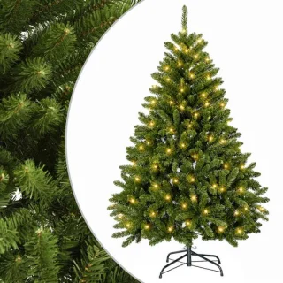 vidaXL kunstmatige hinged kerstboom 120 cm