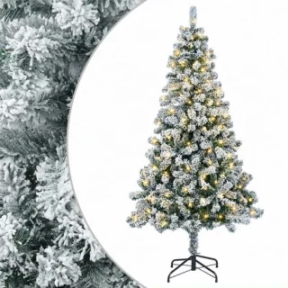 vidaXL kunstmatige hinged kerstboom 120 cm