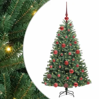 vidaXL kunstmatige hinged kerstboom 120 cm