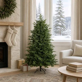 vidaXL kunstmatige hinged kerstboom 120 cm