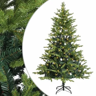 vidaXL Kunstmatige hinged kerstboom 120 cm
