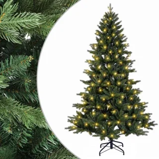 vidaXL kunstmatige hinged kerstboom 120 cm