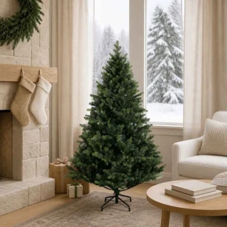 vidaXL Kunstmatige hinged kerstboom 120 cm