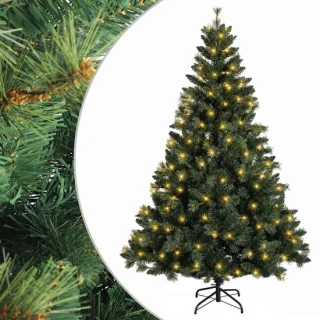 vidaXL kunstmatige hinged kerstboom 120 cm