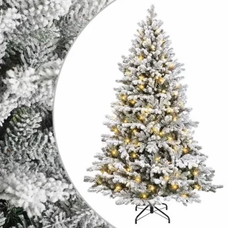 vidaXL kunstmatige hinged kerstboom 150 cm