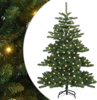 vidaXL Kunstmatige hinged kerstboom 150 cm