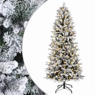 vidaXL kunstmatige hinged kerstboom 150 cm