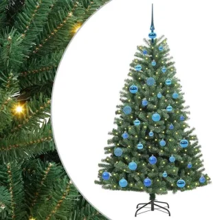 vidaXL Kunstmatige hinged kerstboom 150 cm