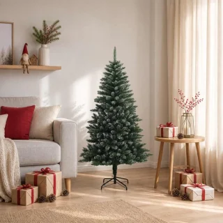 vidaXL kunstmatige hinged kerstboom 150 cm