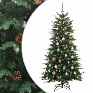 vidaXL kunstmatige hinged kerstboom 150 cm