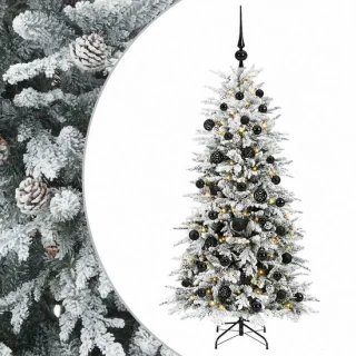 vidaXL Kunstmatige hinged kerstboom 150 cm
