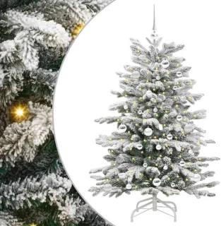 vidaXL kunstmatige hinged kerstboom 150 cm