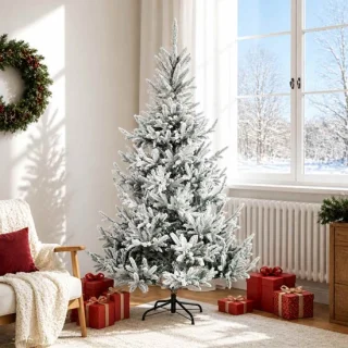 vidaXL kunstmatige hinged kerstboom 180 cm