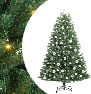 vidaXL kunstmatige hinged kerstboom 180 cm