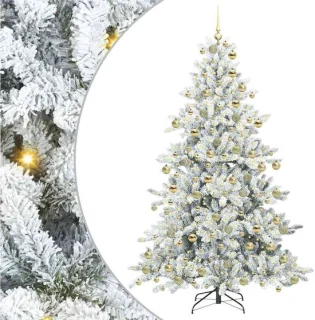 vidaXL Kunstmatige Hinged Kerstboom 180 cm