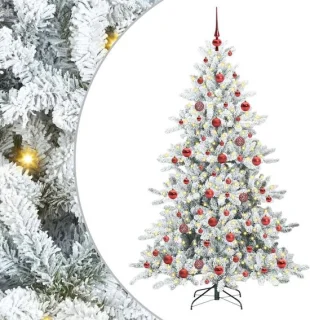 vidaXL kunstmatige hinged kerstboom 180 cm