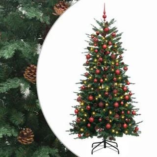 vidaXL Kunstmatige hinged kerstboom 180 cm