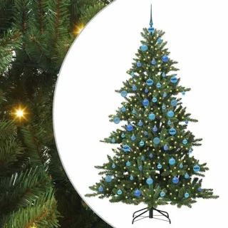 vidaXL kunstmatige hinged kerstboom 180 cm