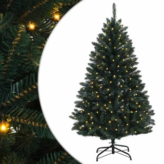 vidaXL kunstmatige hinged kerstboom 180 cm