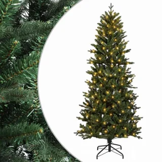 vidaXL kunstmatige hinged kerstboom 210 cm