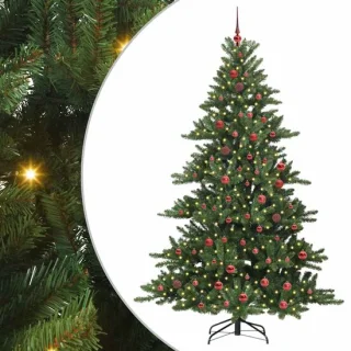 vidaXL kunstmatige hinged kerstboom 210 cm