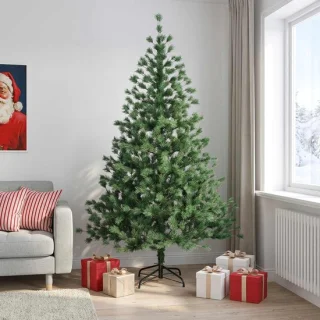 vidaXL Kunstmatige hinged kerstboom 210 cm