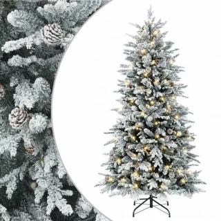 vidaXL kunstmatige hinged kerstboom 240 cm