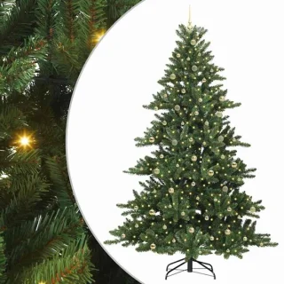 vidaXL kunstmatige hinged kerstboom 240 cm