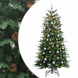 vidaXL kunstmatige hinged kerstboom 240 cm