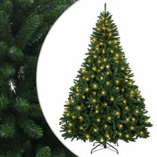 vidaXL kunstmatige hinged kerstboom 240 cm