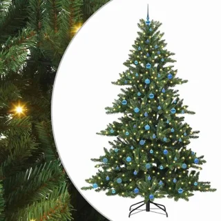 vidaXL kunstmatige hinged kerstboom 240 cm