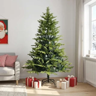 vidaXL kunstmatige hinged kerstboom 240 cm