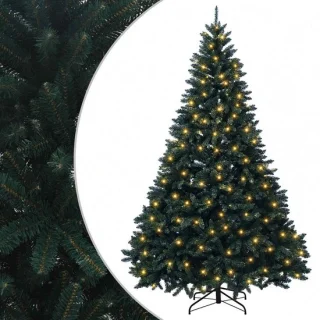 vidaXL kunstmatige hinged kerstboom 240 cm