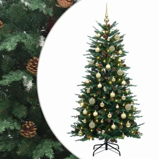 vidaXL kunstmatige hinged kerstboom