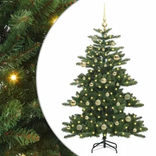 vidaXL Kunstmatige hinged kerstboom groen 150 cm