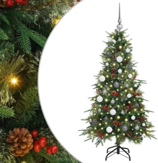 vidaXL kunstmatige hinged kerstboom groen 150 cm