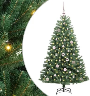 vidaXL kunstmatige hinged kerstboom groen 150 cm