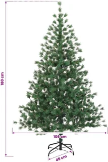 vidaXL Kunstmatige kerstboom 180 cm