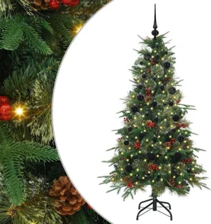 vidaXL kunstmatige kerstboom groen 150 cm PE en PVC