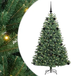 vidaXL kunstmatige kerstboom groen 150 cm PVC en metaal