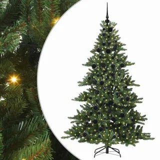 vidaXL kunstmatige kerstboom groen 180 cm PVC en staal