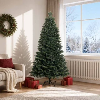 vidaXL kunstmatige kerstboom - hinged - 180 cm