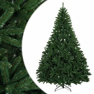 vidaXL kunstmatige kerstboom hinged 210 cm groen