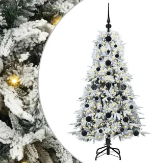 vidaXL kunstmatige kerstboom met 150 LED wit 120 cm PE en PVC