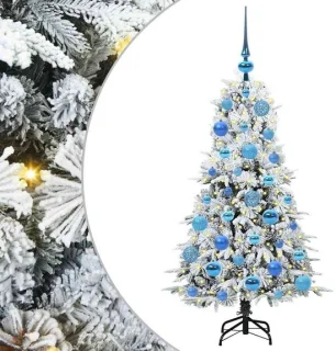 vidaXL kunstmatige kerstboom met 150 LED wit 120 cm PE en PVC