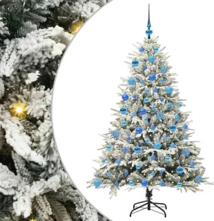 vidaXL kunstmatige kerstboom met ballenset – groen – 180 cm