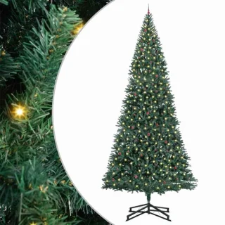 vidaXL kunstmatige kerstboom met ballenset – groen, 500 cm