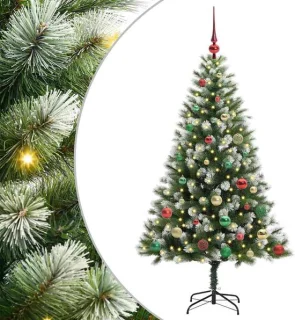 vidaXL kunstmatige kerstboom met gevlokte sneeuw
